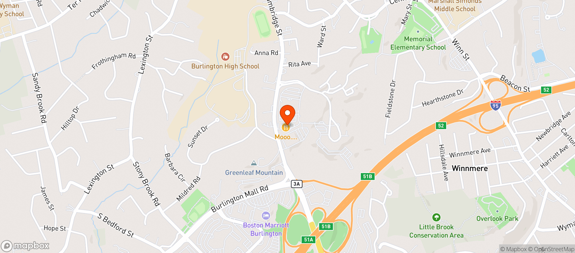 Map showing Mooo