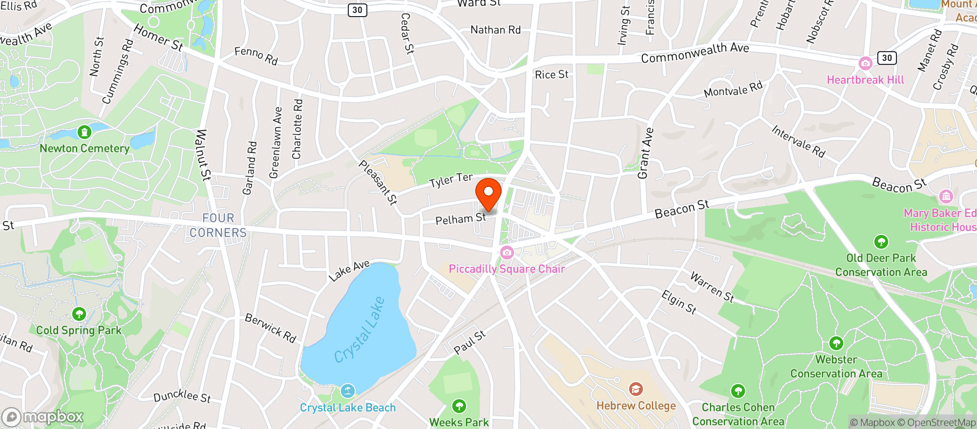Map showing Oak N' Barrel Spirits, Fine Wine, Craft Beer