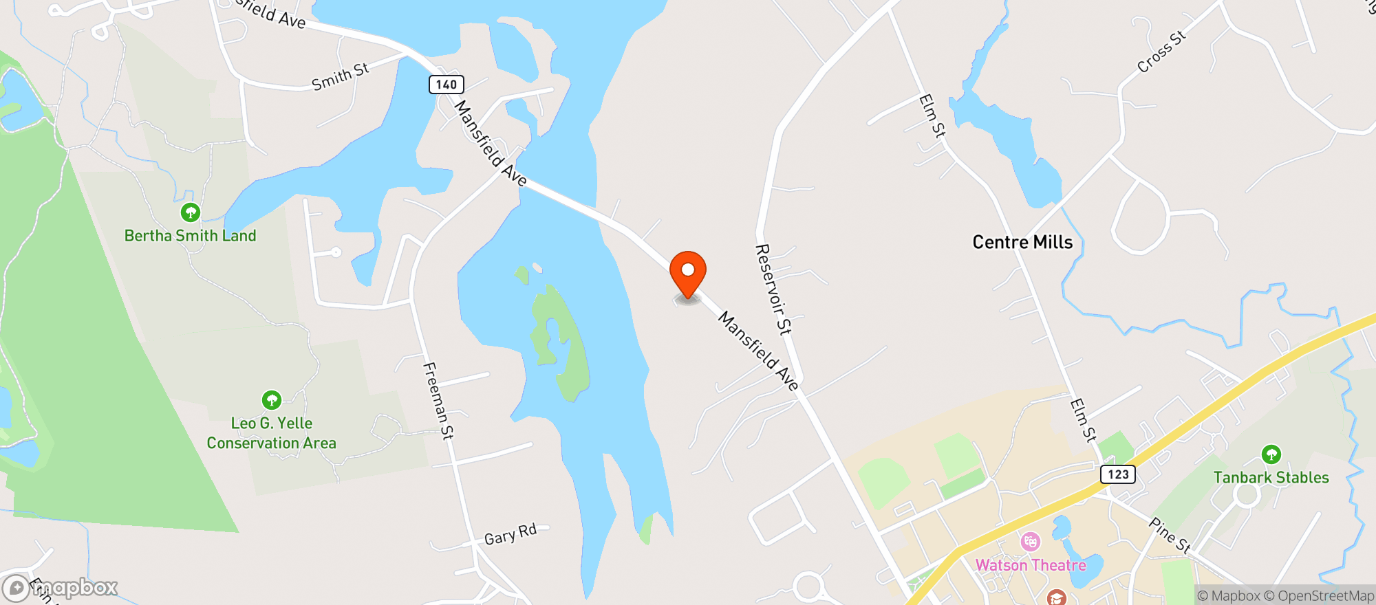 Map showing Produce Barn