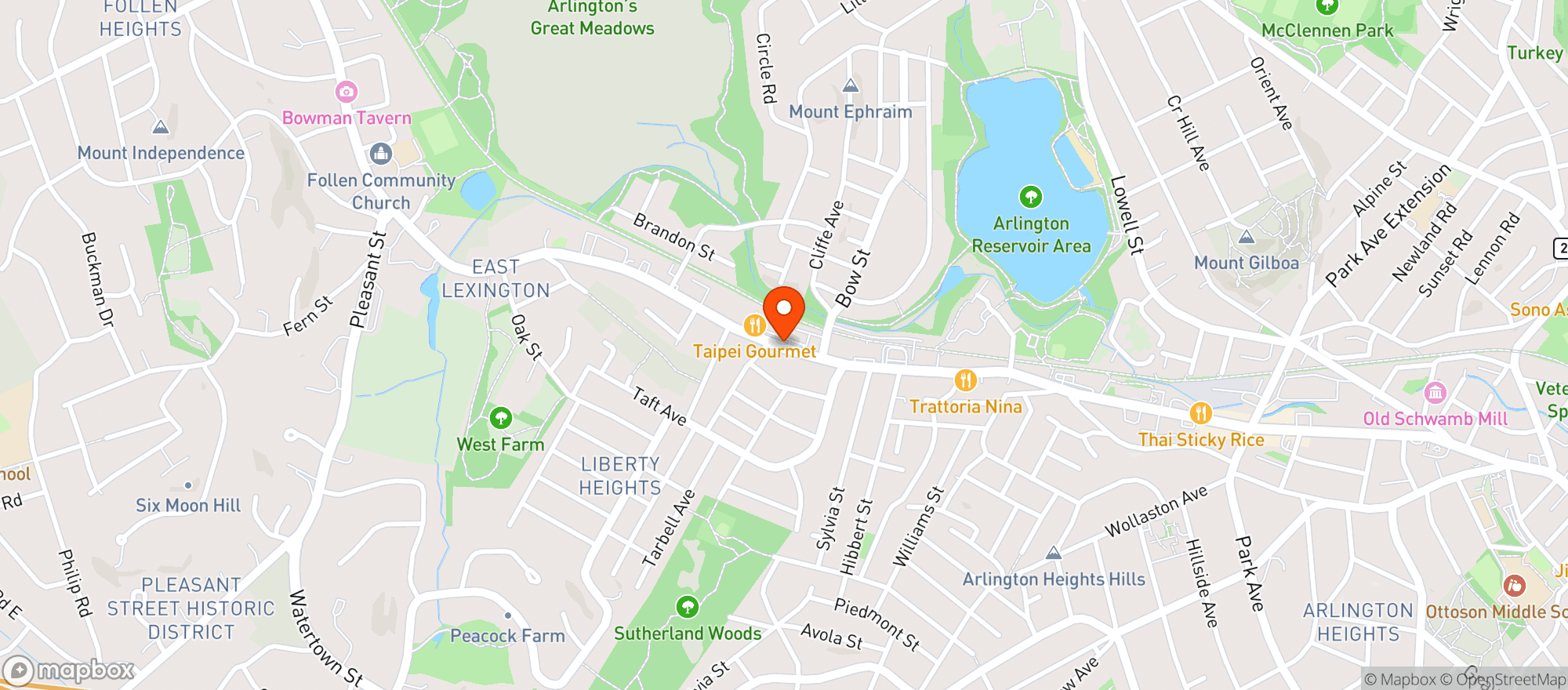 Map showing BUSA WINE & SPIRITS