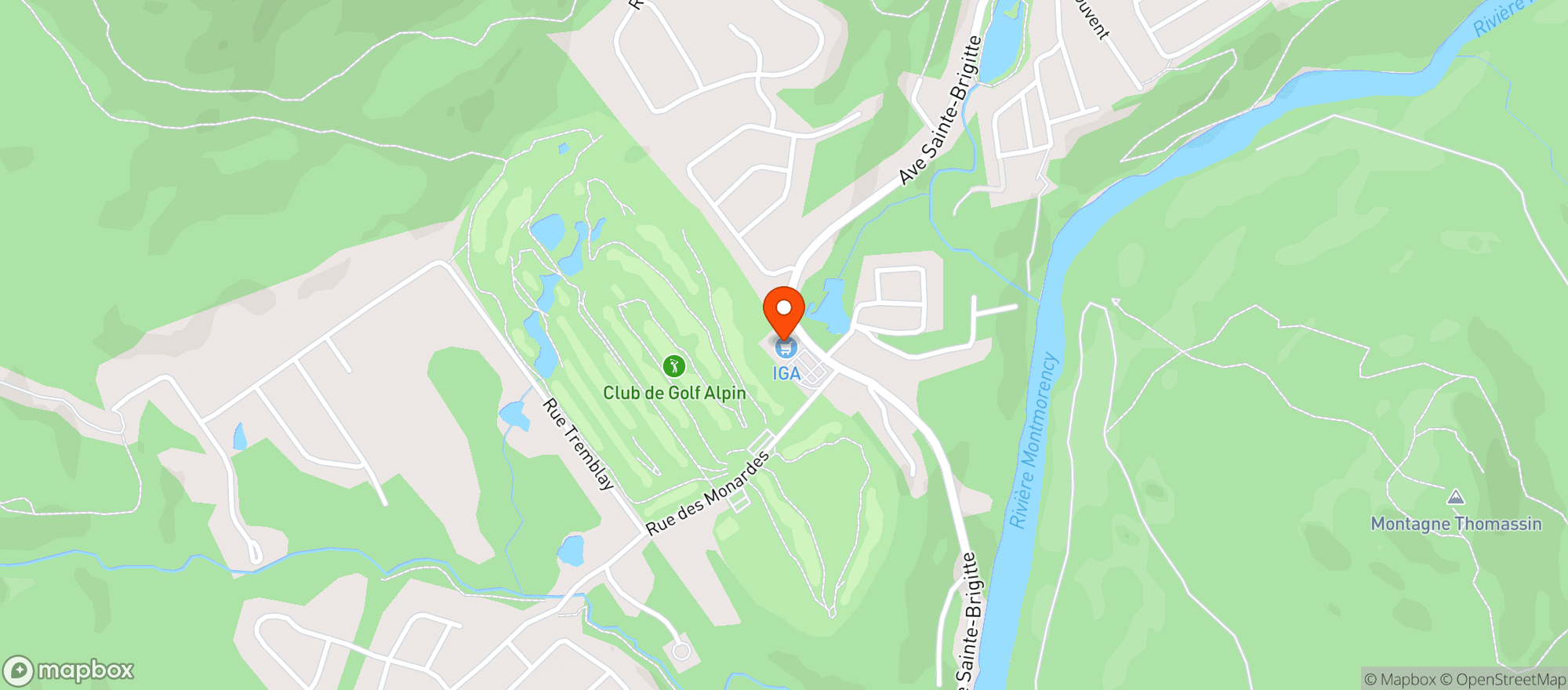Map showing IGA Affilie #8050