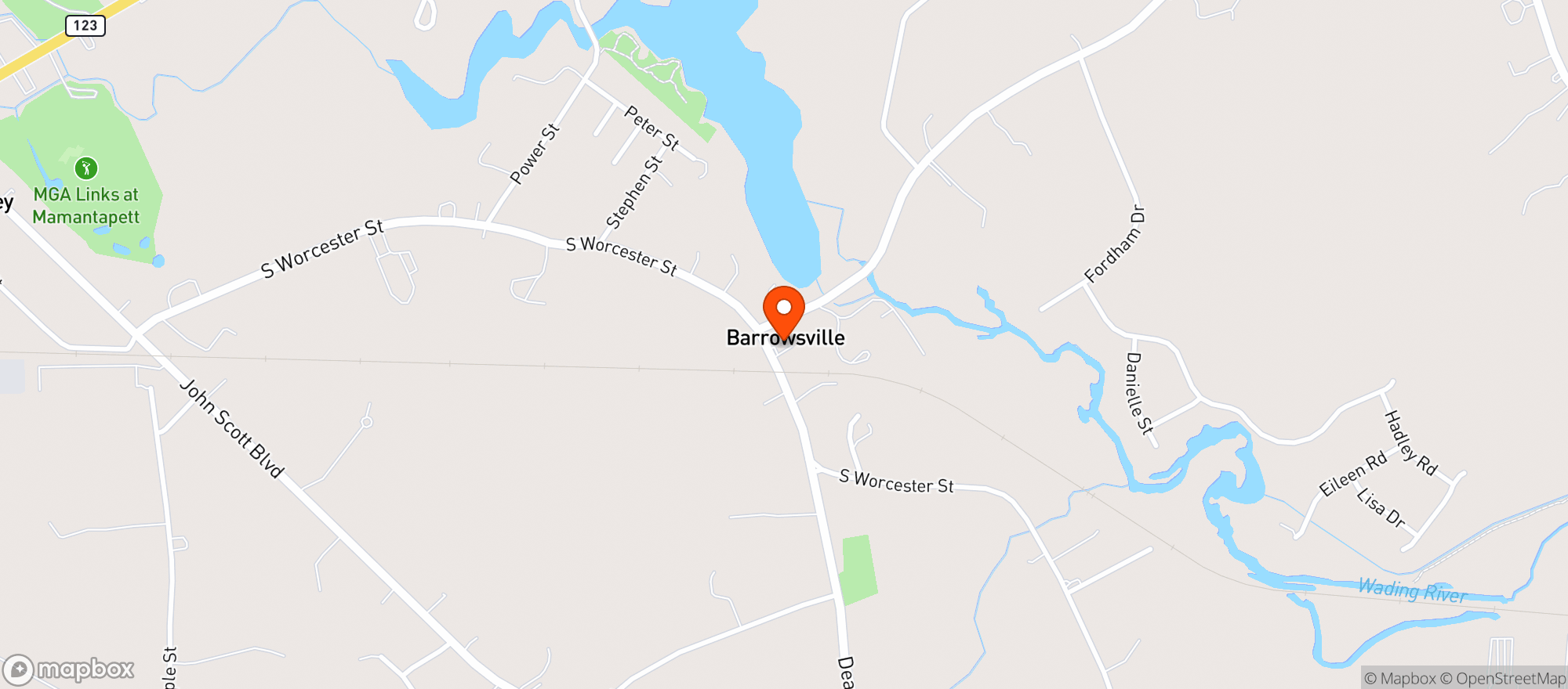 Map showing Highland Farm