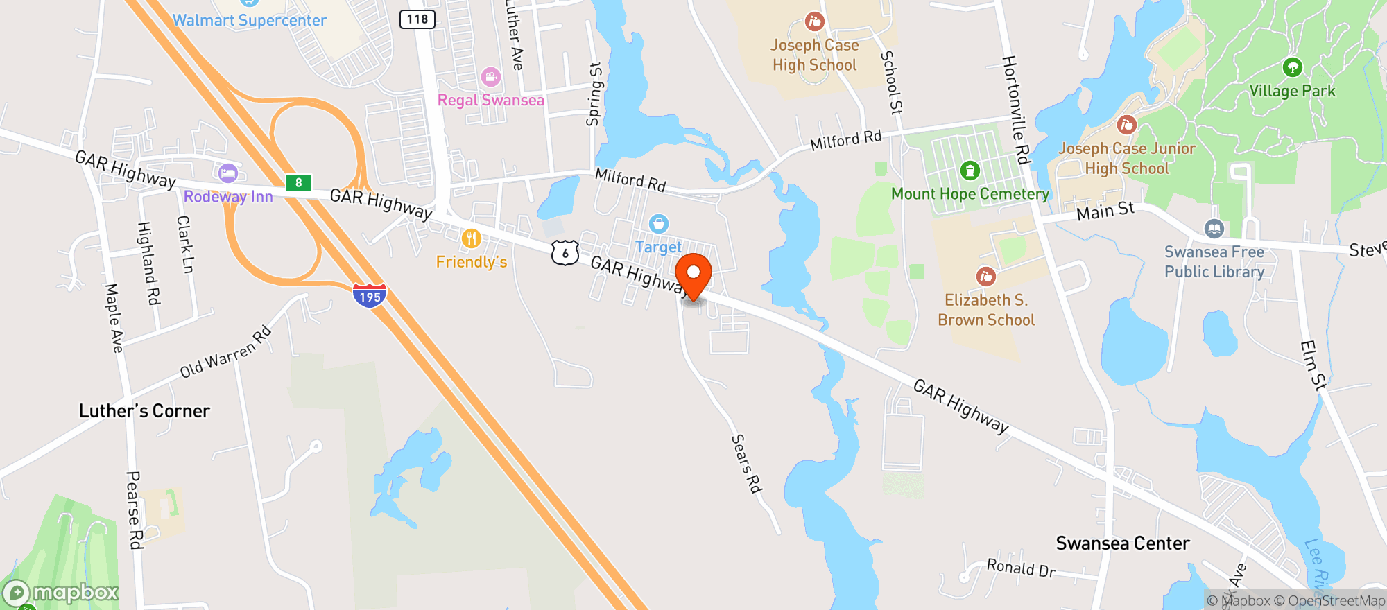 Map showing Vintage Barn Wine and Spirits