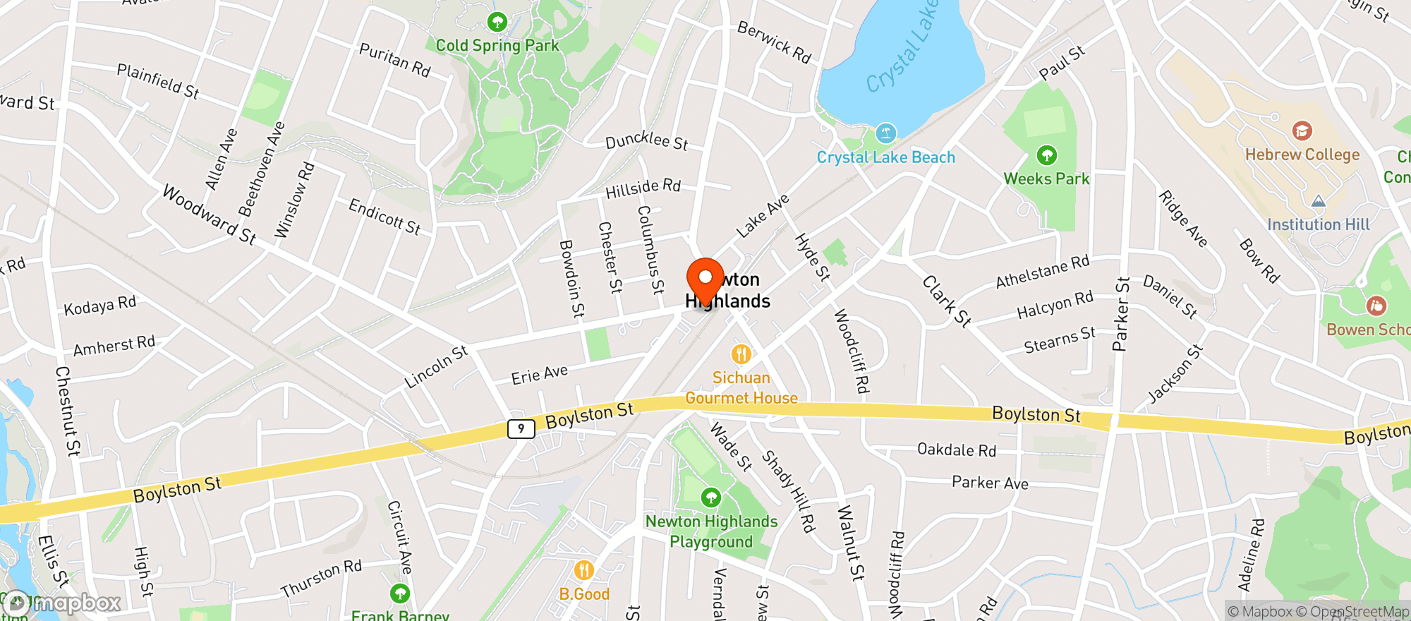 Map showing Walnut Market