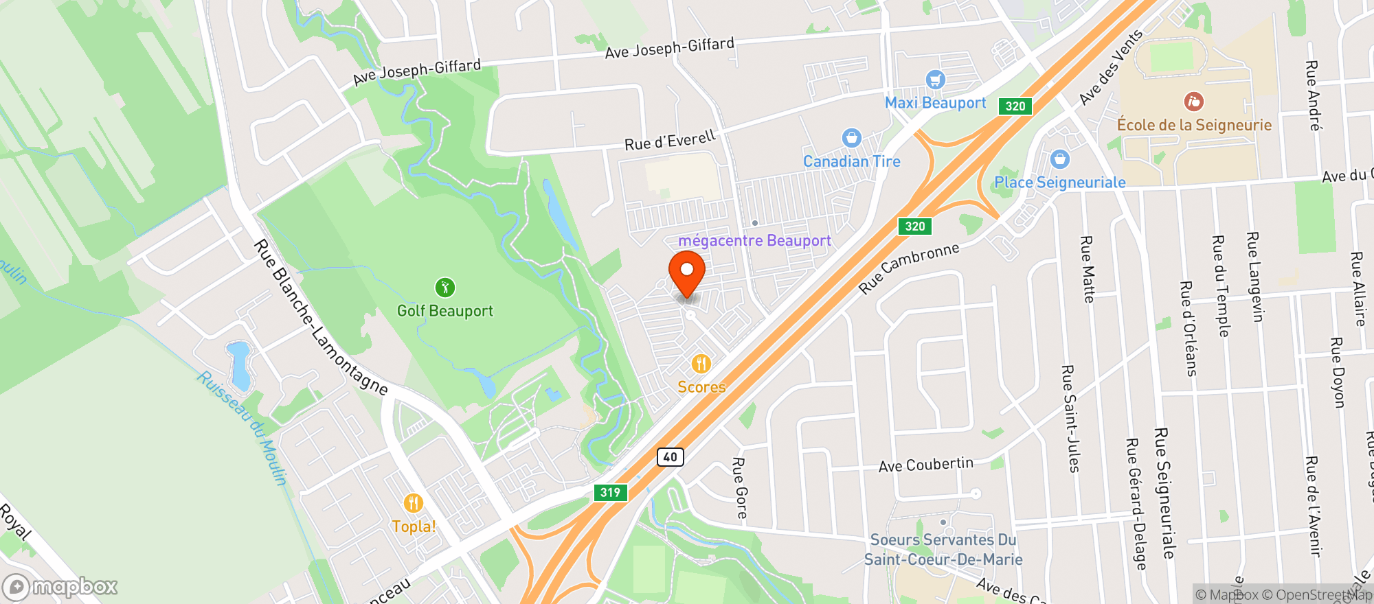 Map showing Bureau en Gros
