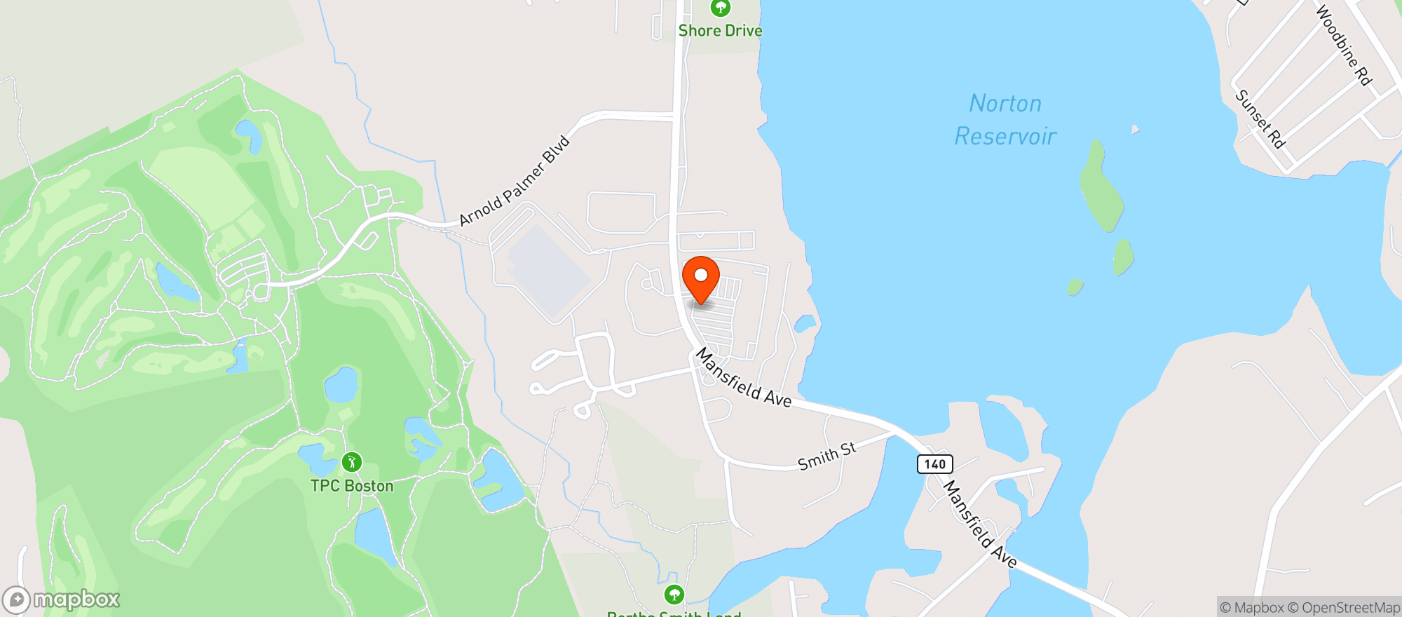 Map showing Norton Liquors