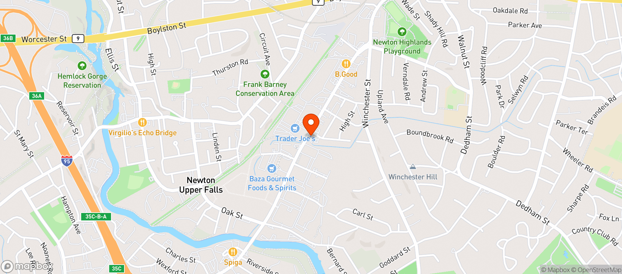 Map showing Vitamin Shoppe - Newton