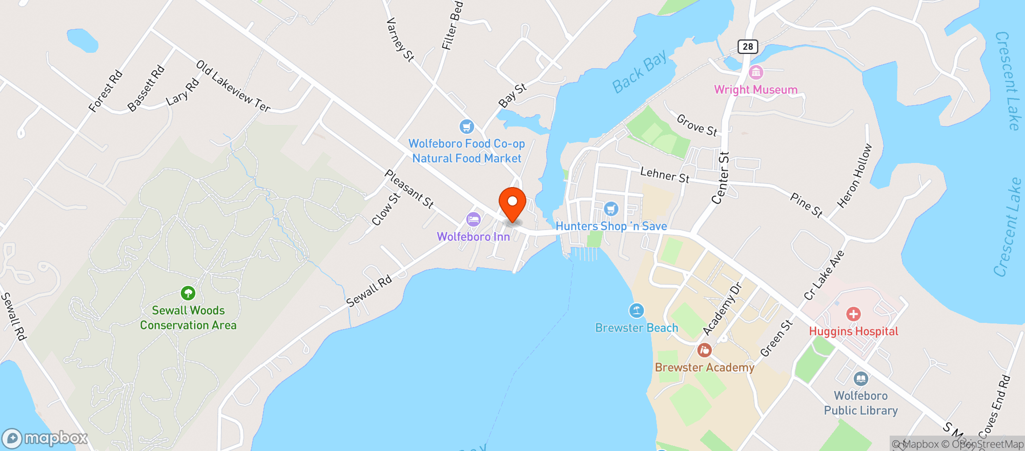 Map showing La Boca Restaurant & Market
