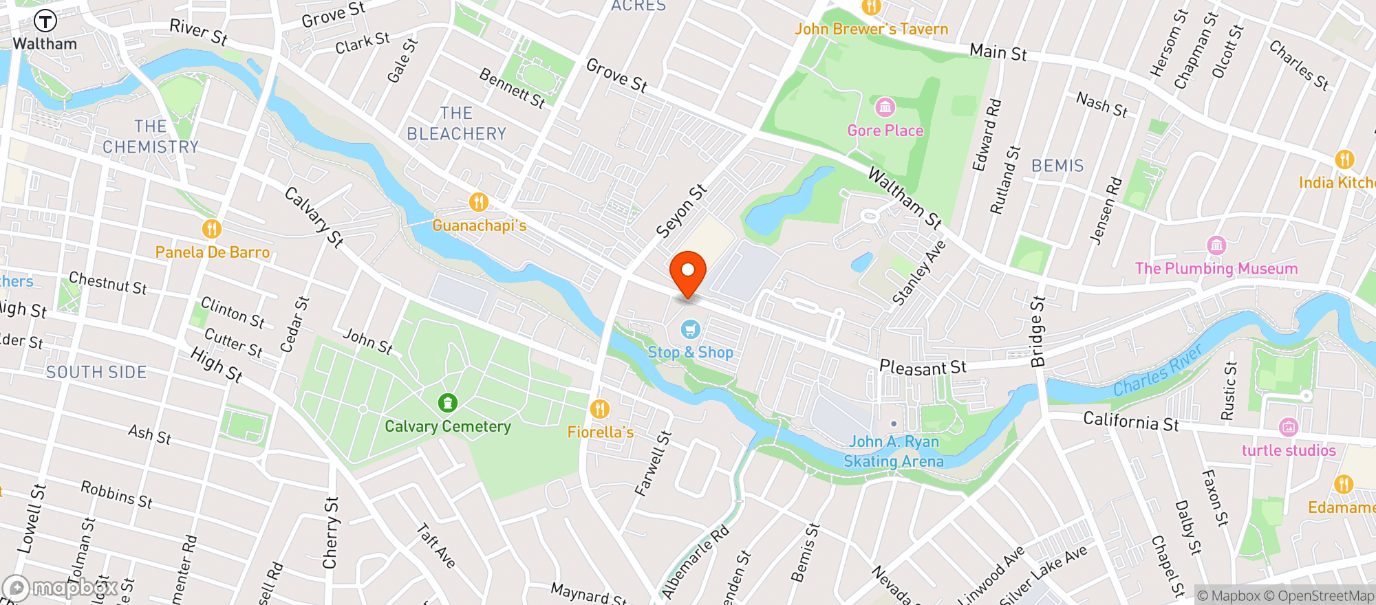 Map showing Stop & Shop - 0049 - Watertown