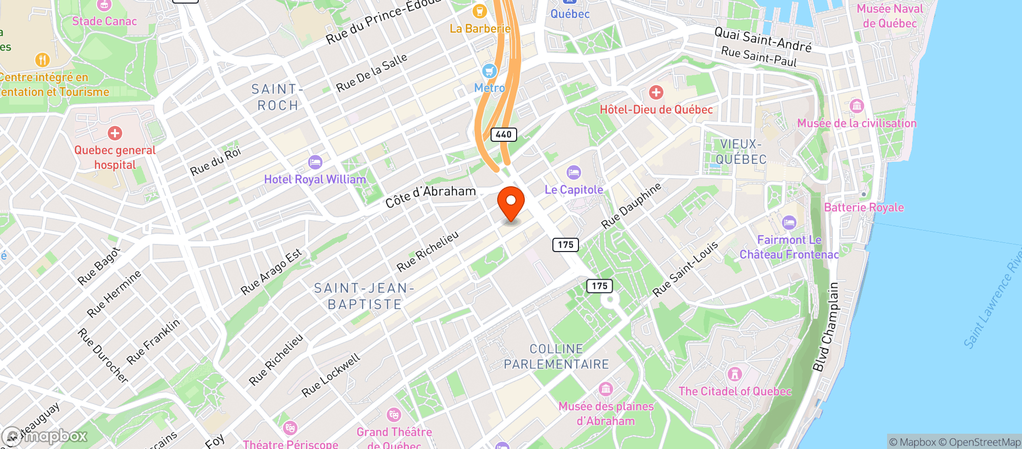Map showing Inter Marche Saint-Vallier #8175