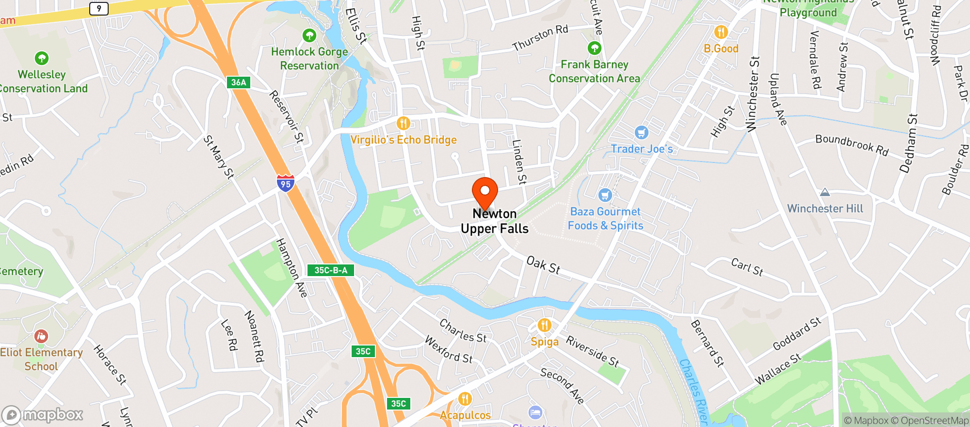 Map showing All Star