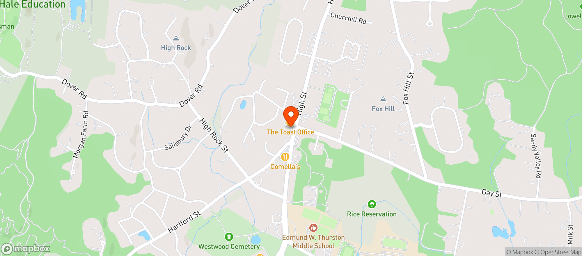 Map showing High St Market