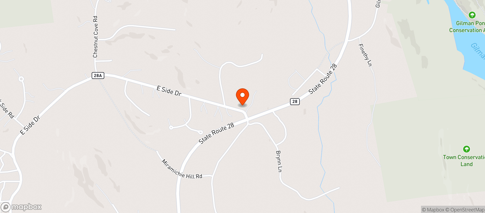 Map showing East Alton General Store