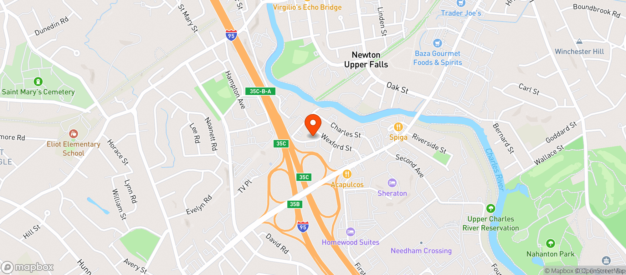 Map showing Sira - Needham
