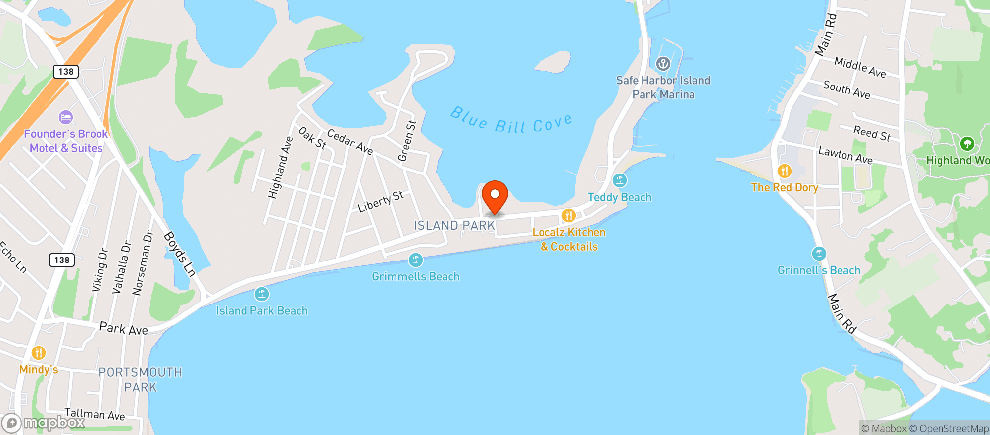 Map showing Schooners