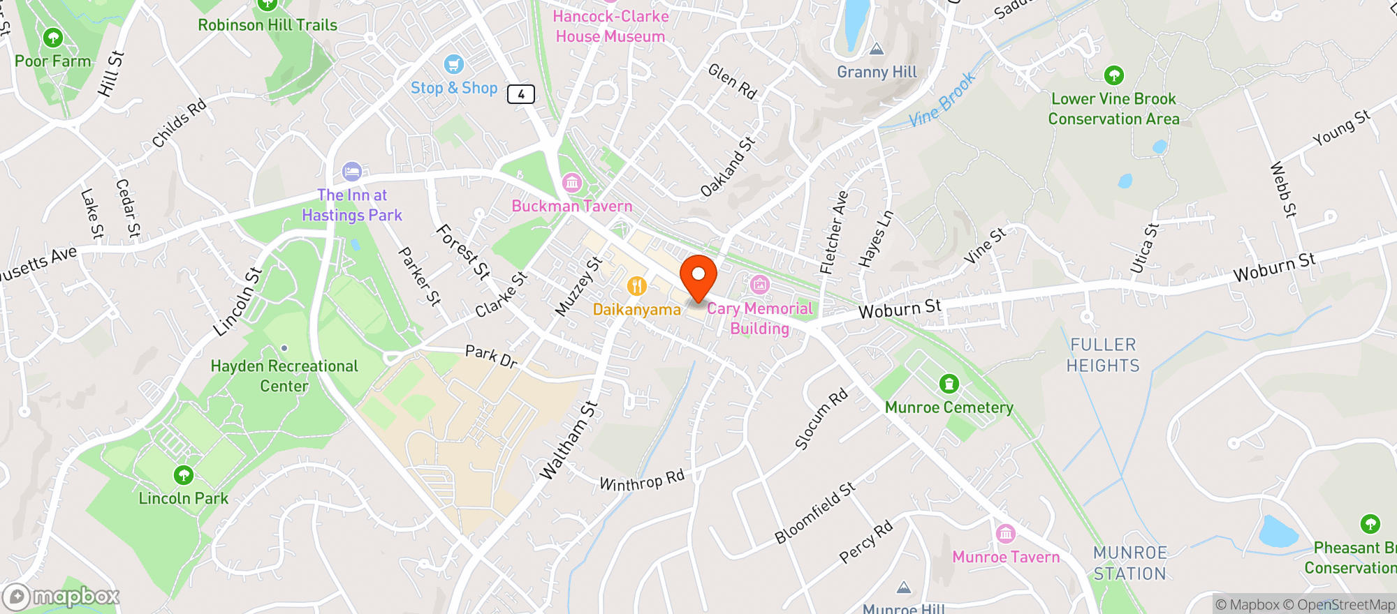 Map showing NICK'S BEER WINE & SPIRITS
