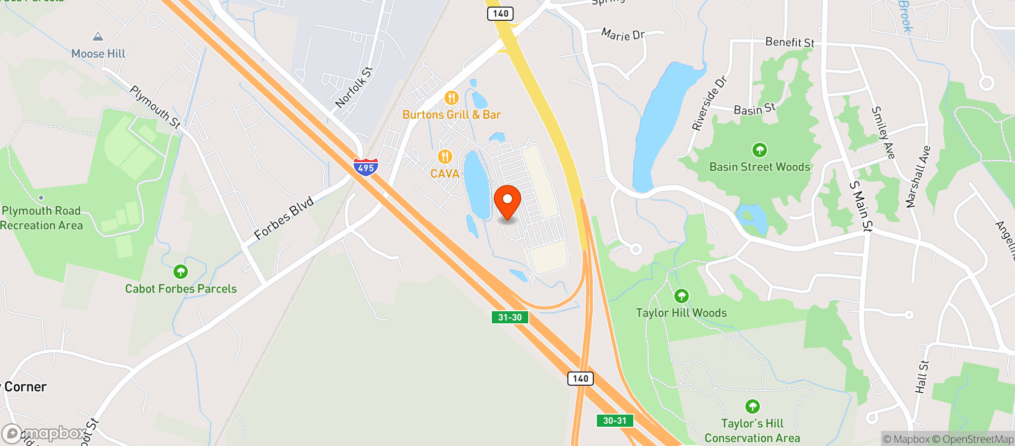 Map showing Gnc