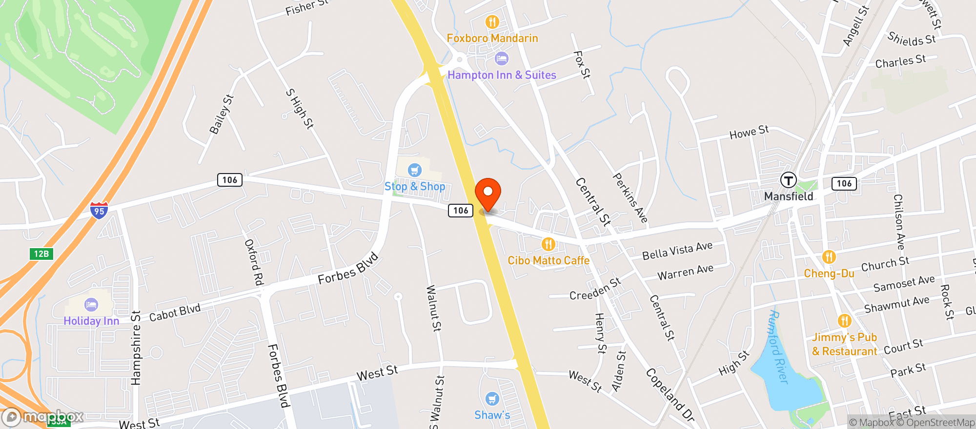 Map showing Stop & Shop