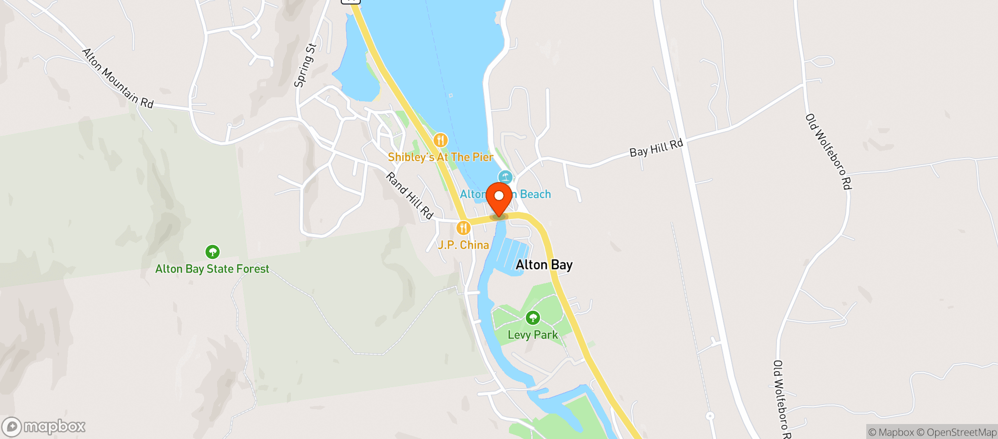 Map showing Fosters Tavern