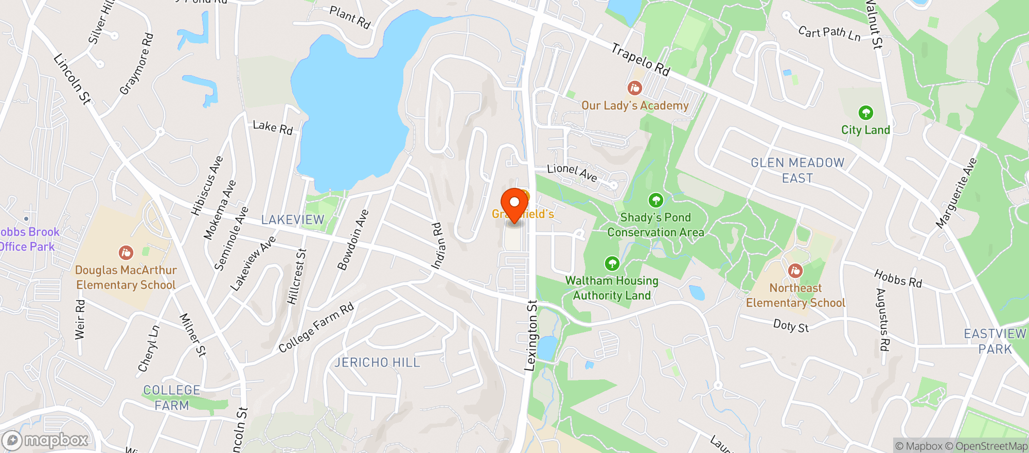 Map showing Dion's Lexington Street