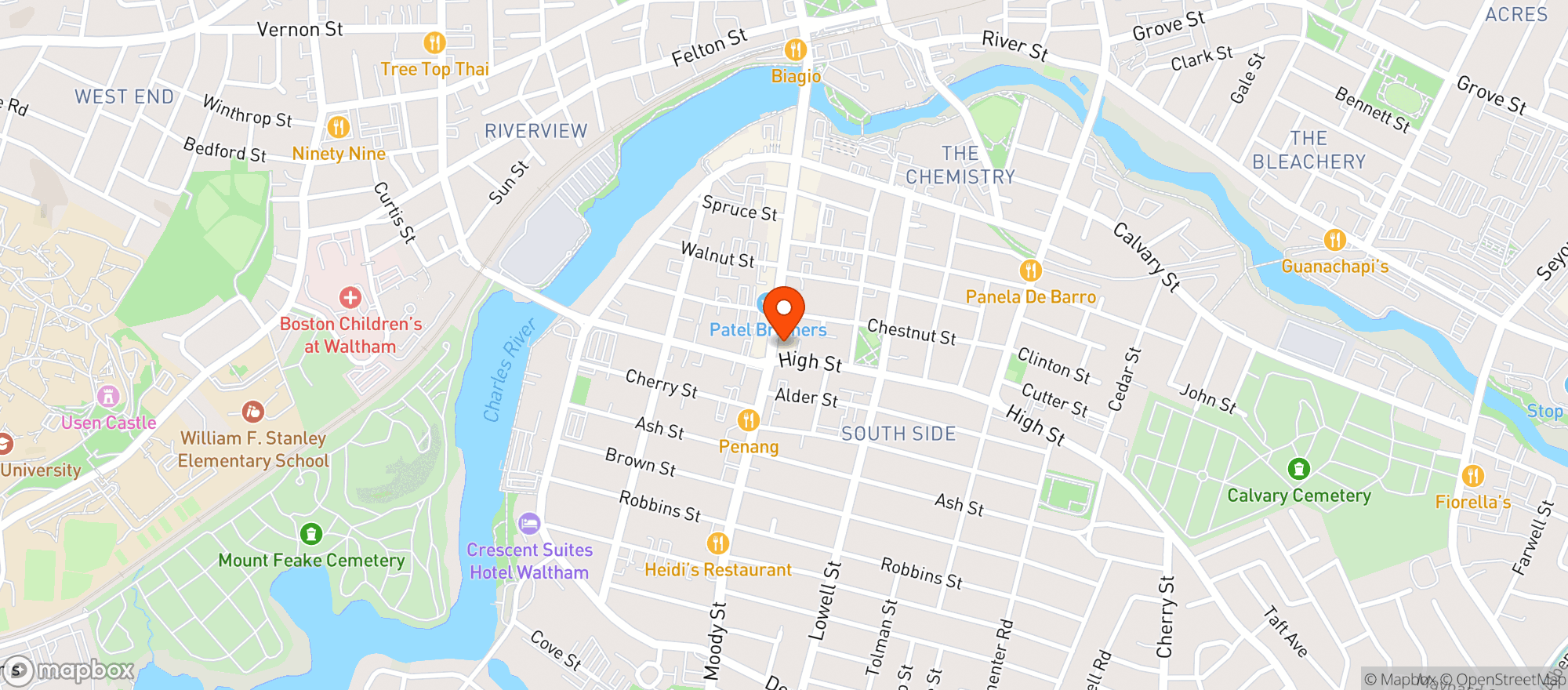 Map showing Tempo Bistro