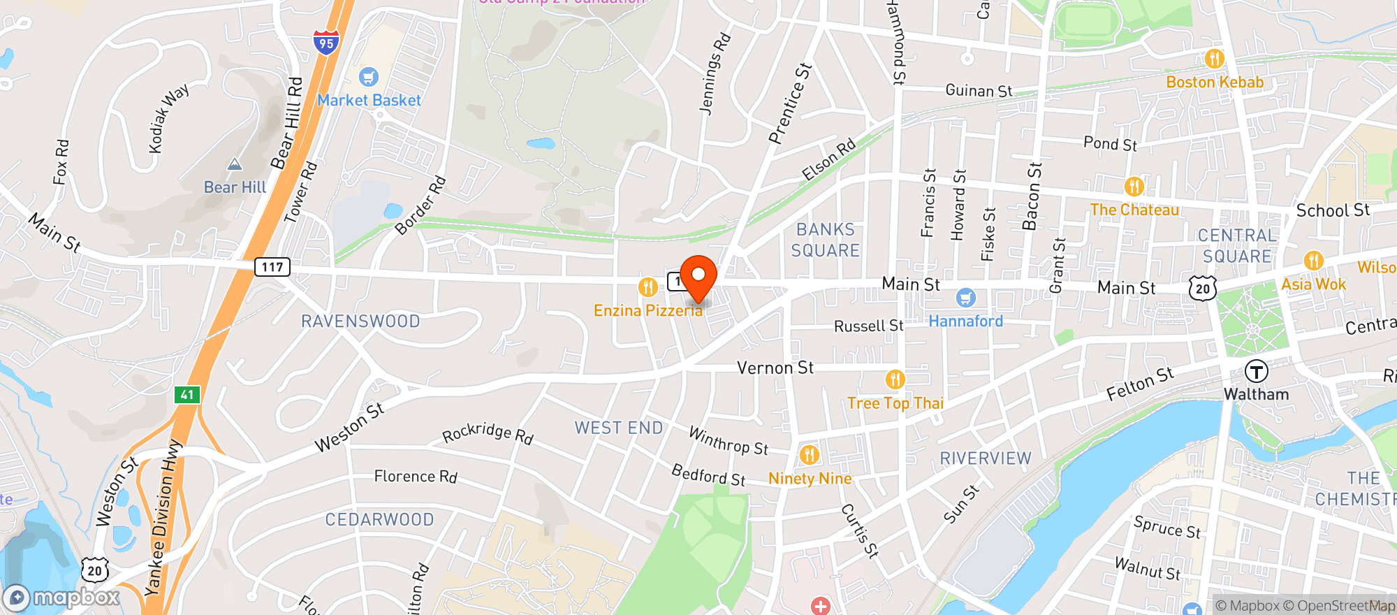Map showing Gnc
