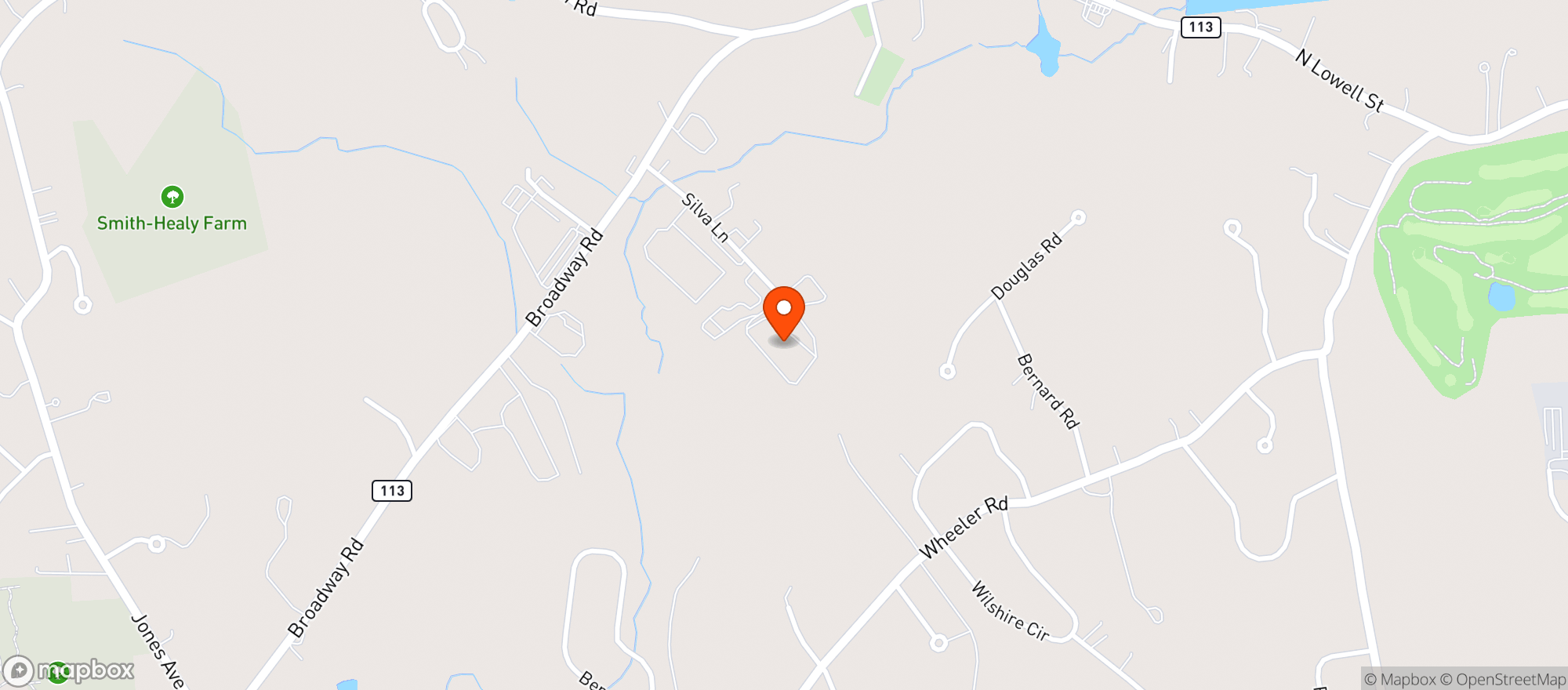 Map showing Tree House - Dracut