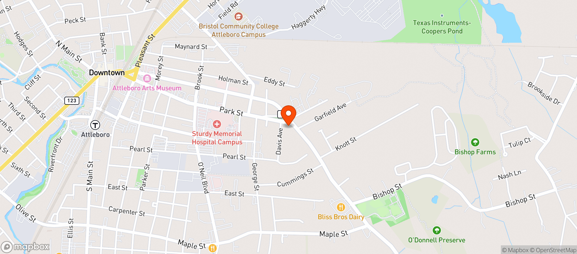 Map showing Pj Mart 3