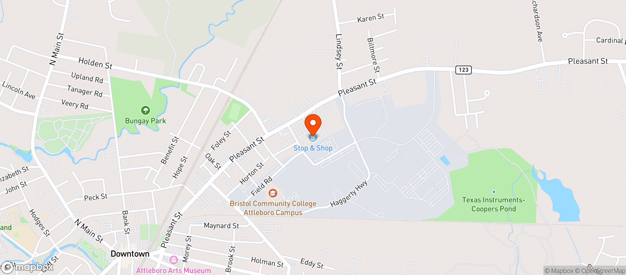 Map showing Stop & Shop #432