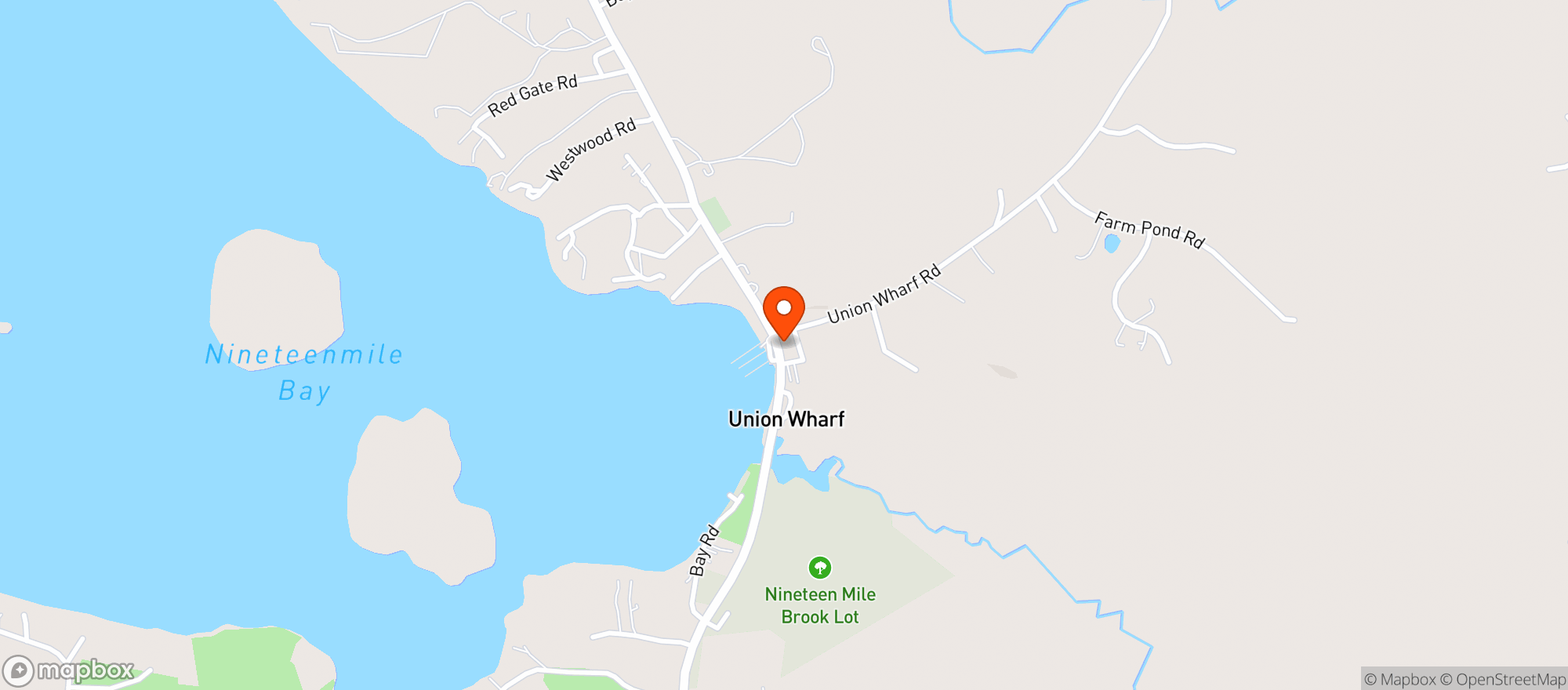Map showing Pier 19 Grocery