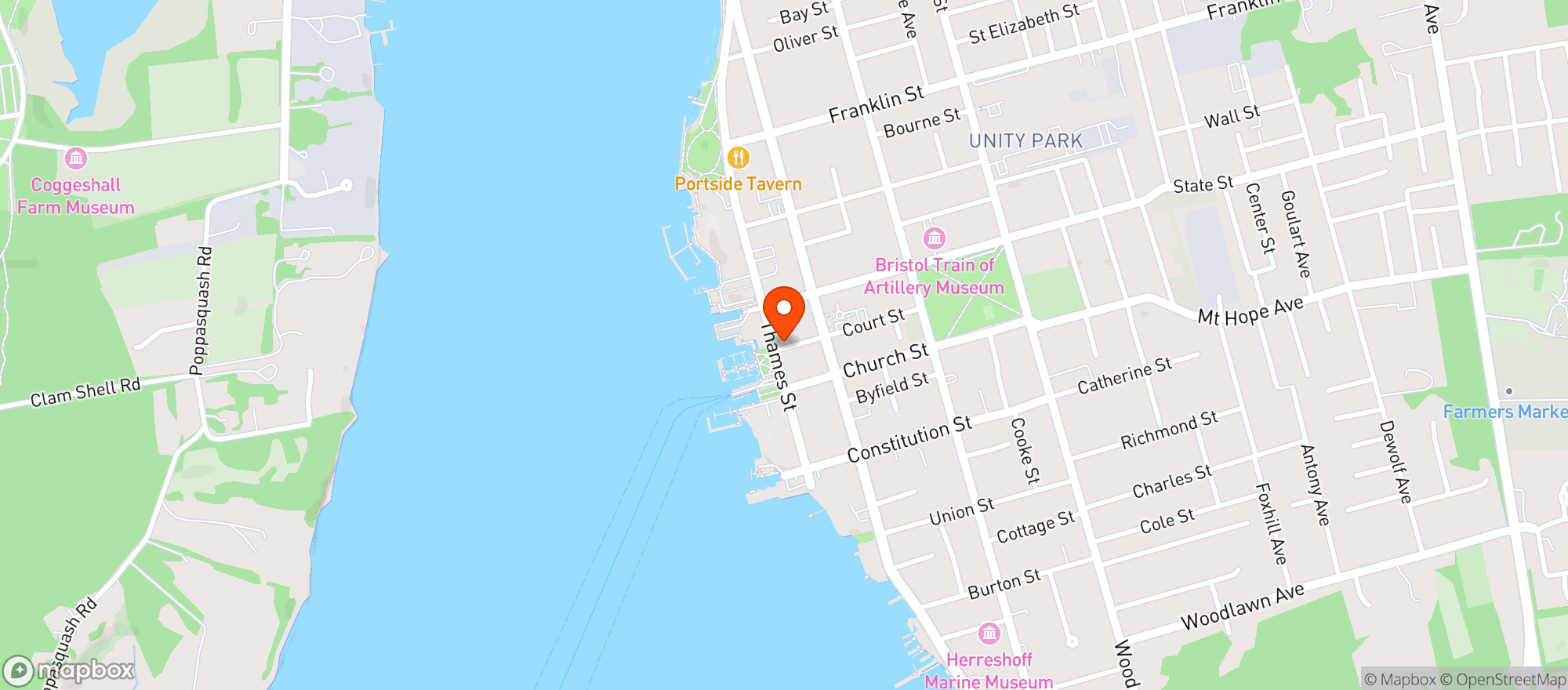Map showing Aidan's Pub