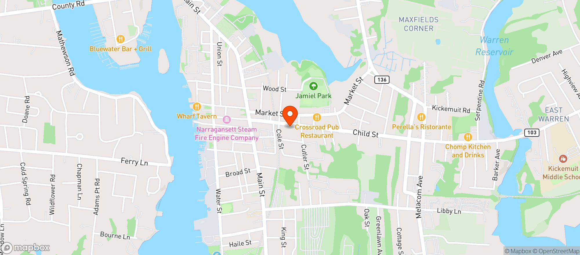 Map showing Archive Book & Snackery