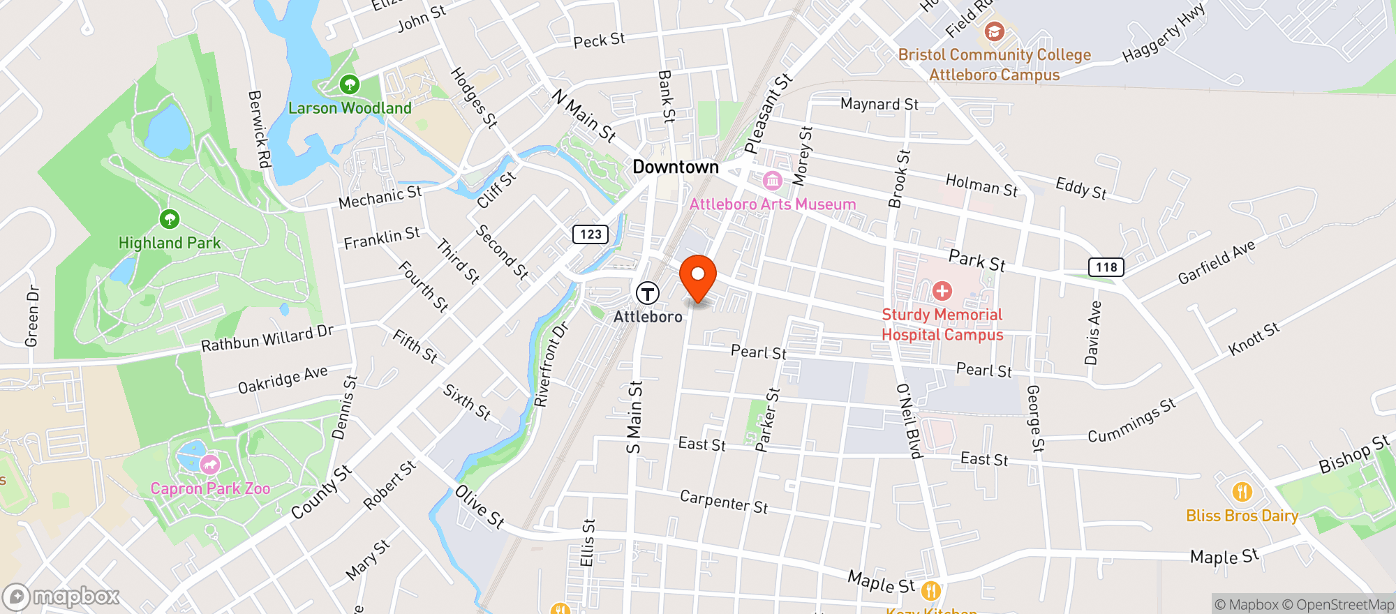 Map showing Don & Gigis