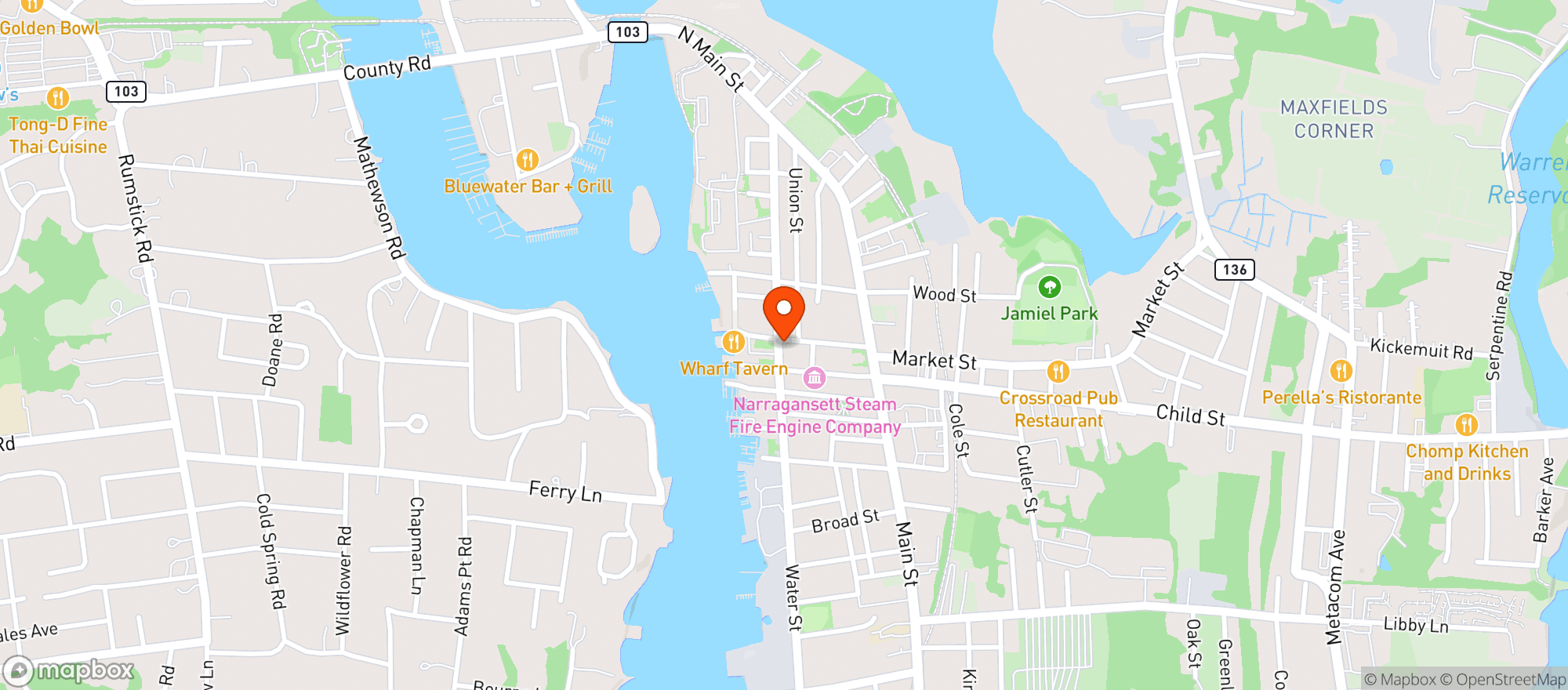 Map showing The Revival