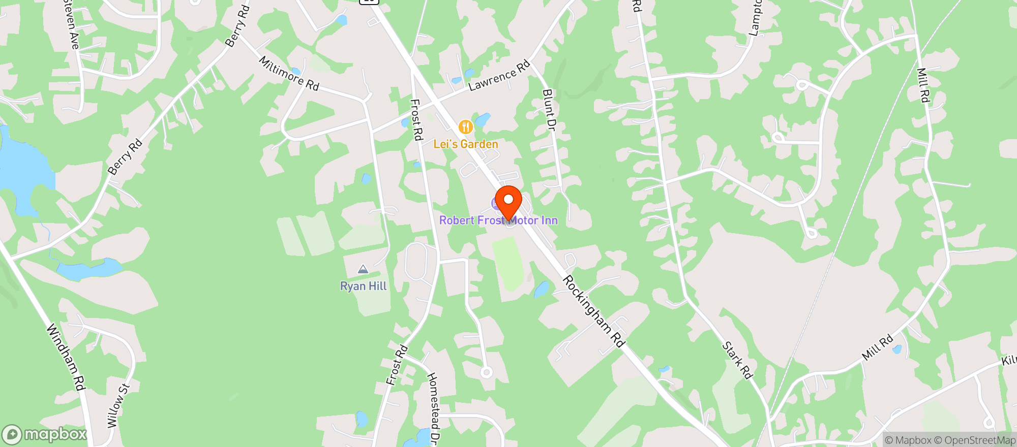Map showing Fodys Tavern