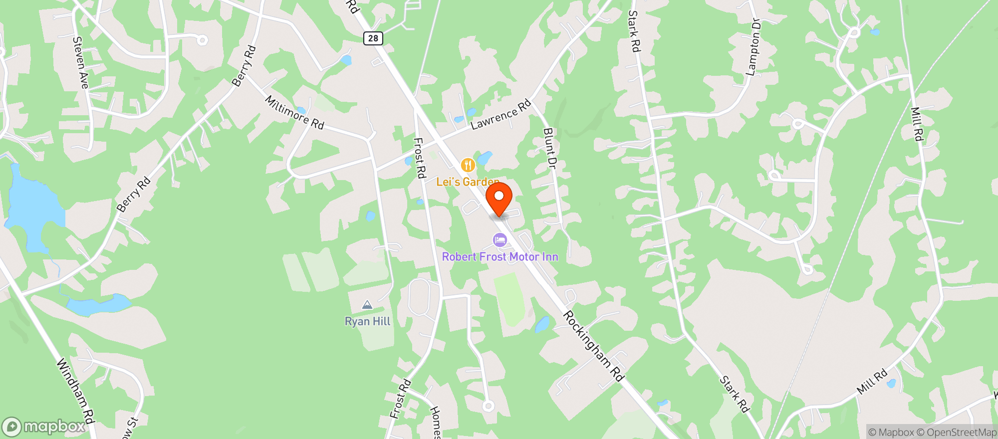 Map showing Buxtons Restaurant