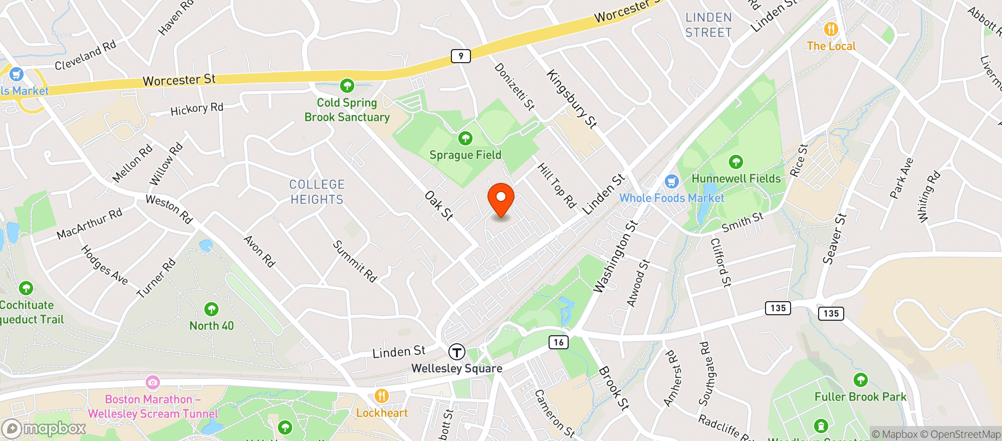 Map showing Roche Bros