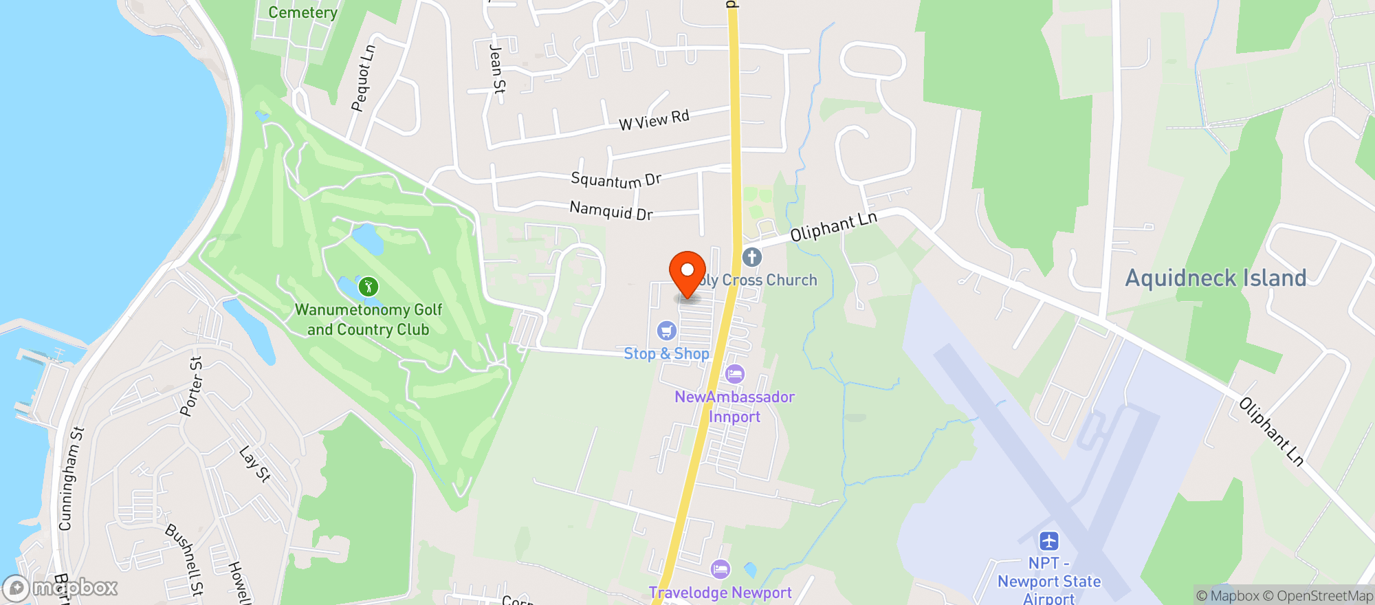 Map showing Gold's Wine & Spirit - Middletown