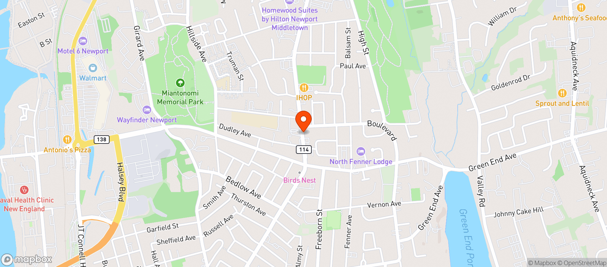 Map showing Shaws - 01442 - Middletown
