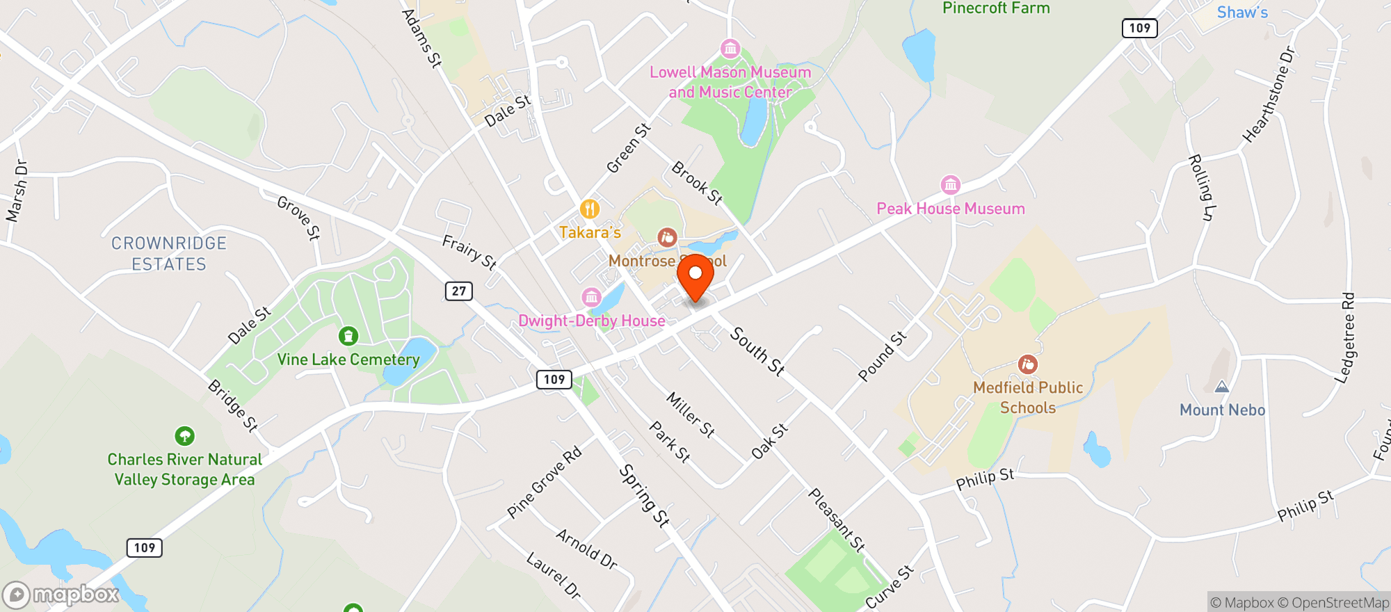 Map showing Avenue
