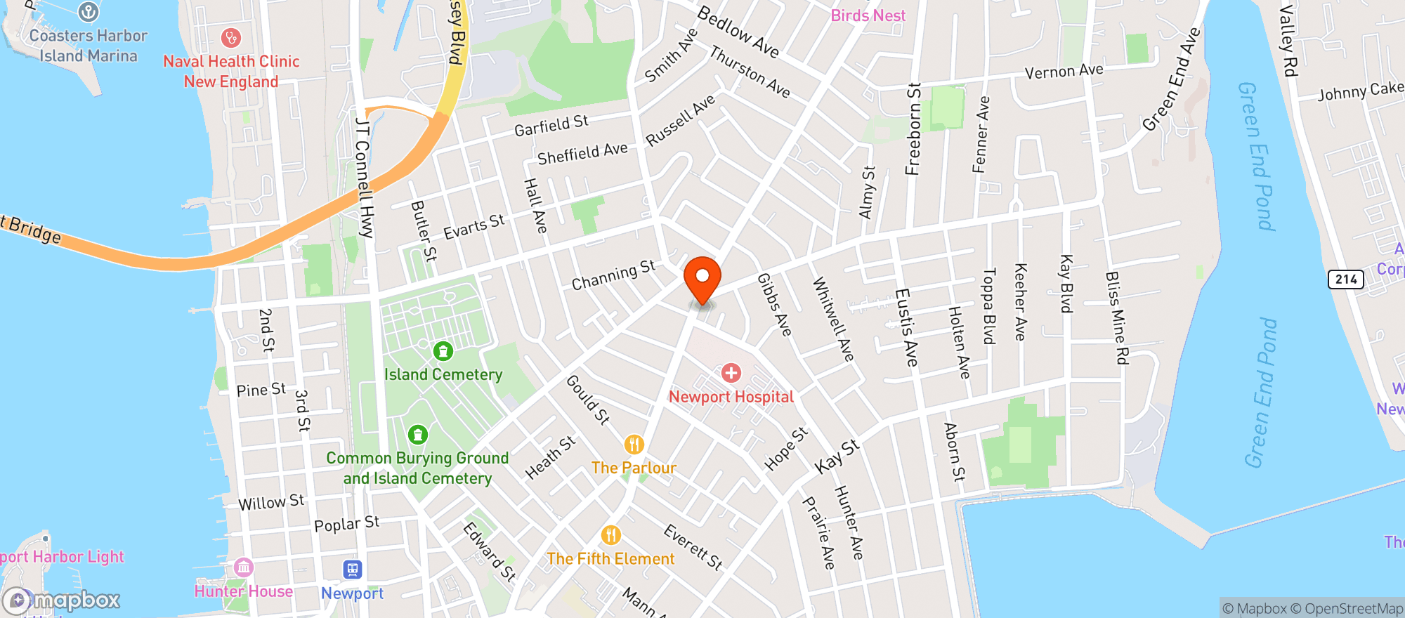 Map showing ISLAND LIQUORS
