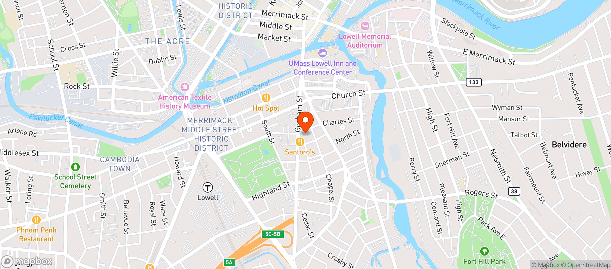 Map showing Jays Beer N Wine