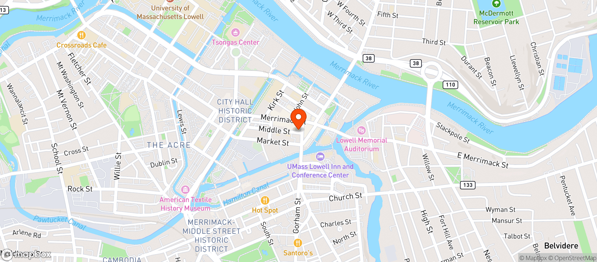 Map showing Old Court Irish Pub