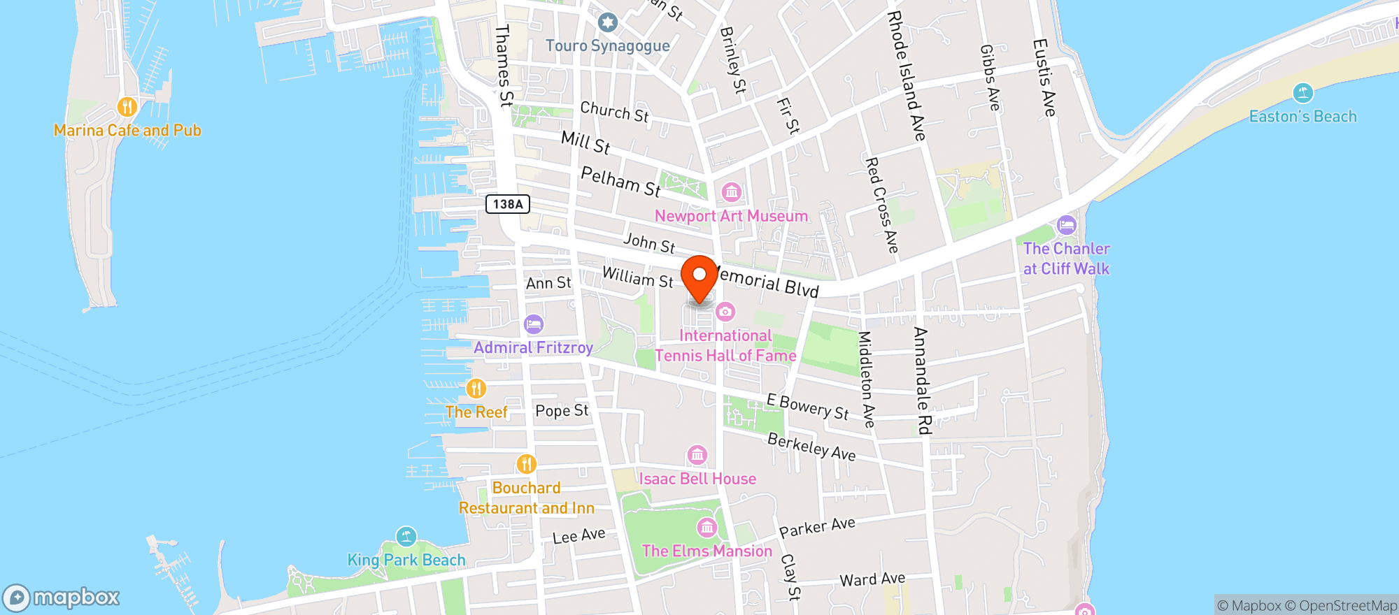 Map showing Bellevue Wine & Spirits