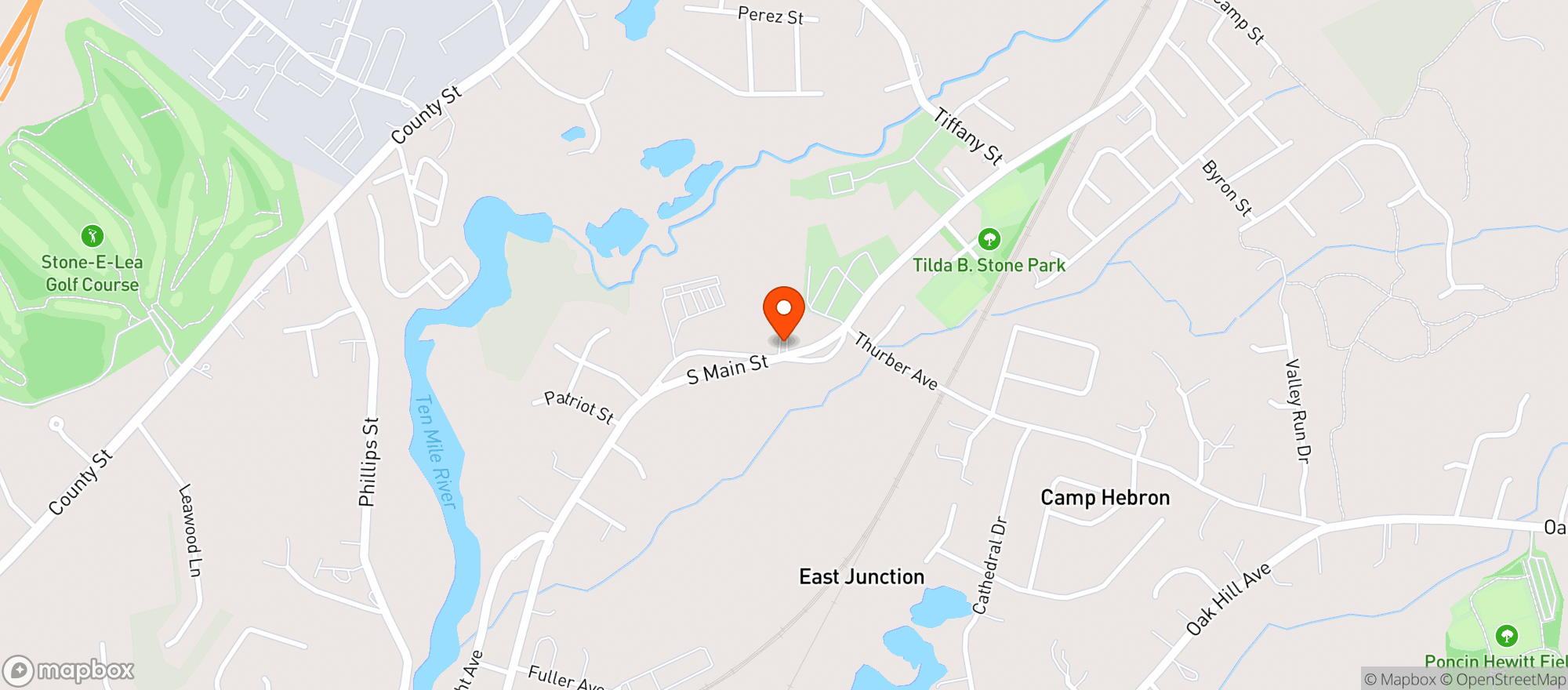 Map showing Twin Liquors