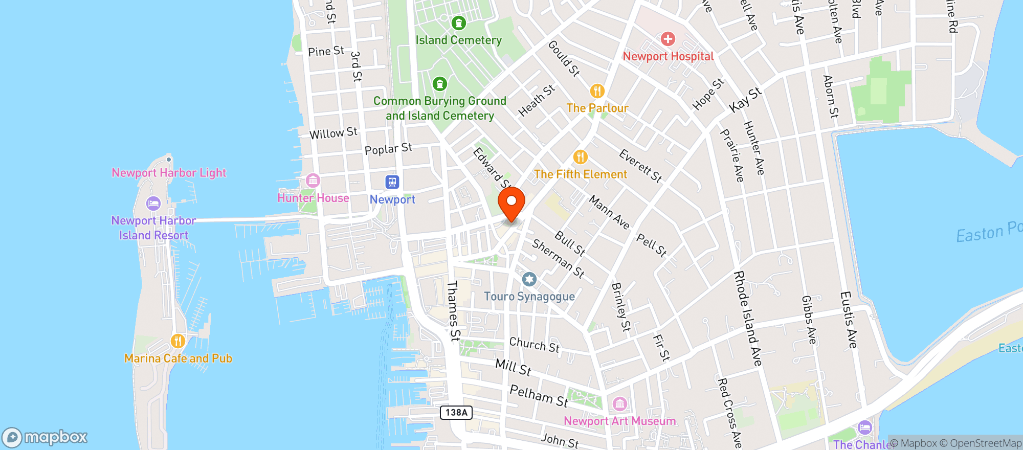 Map showing Pour Judgement