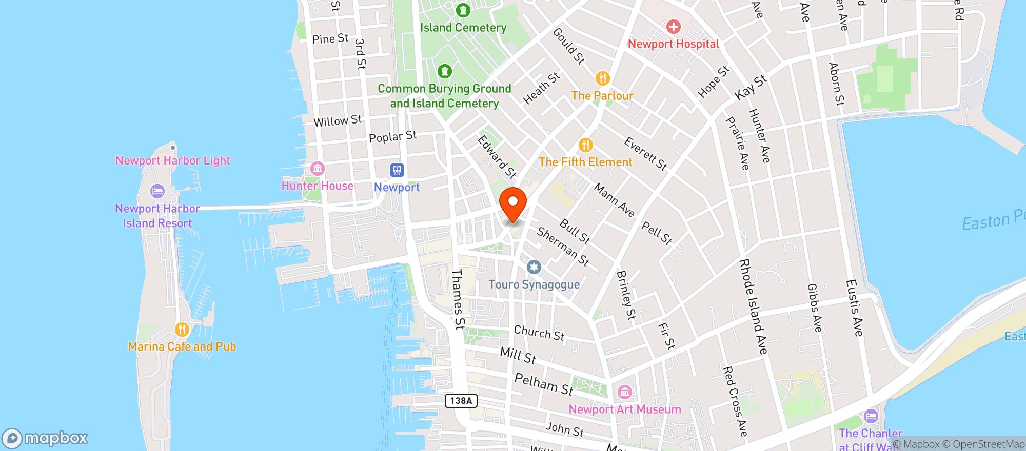 Map showing The Fastnet Pub