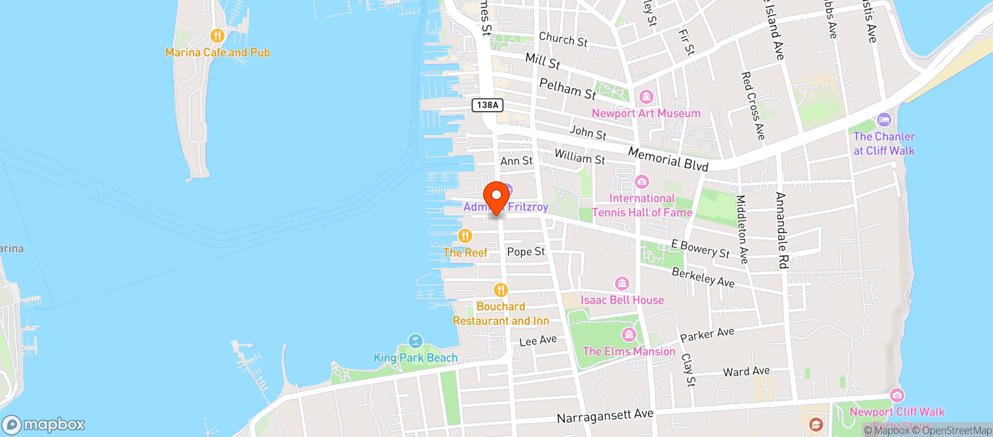 Map showing Thames Wine & Spirits