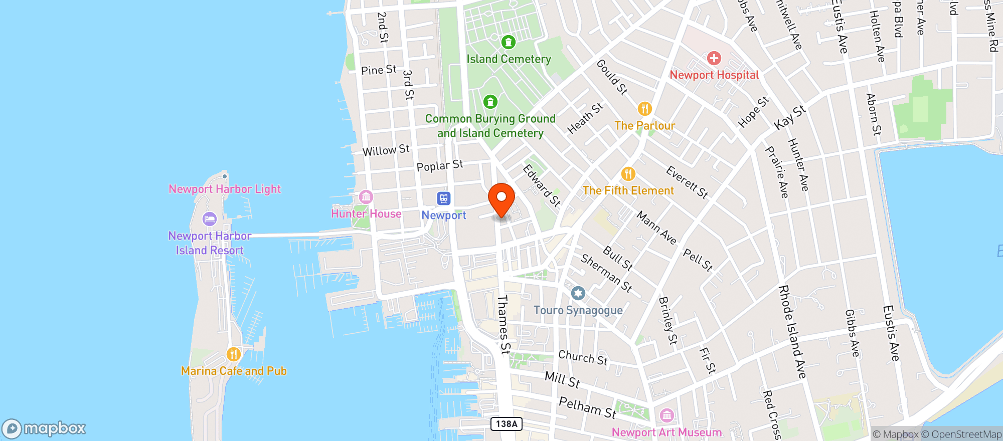 Map showing Young Designs