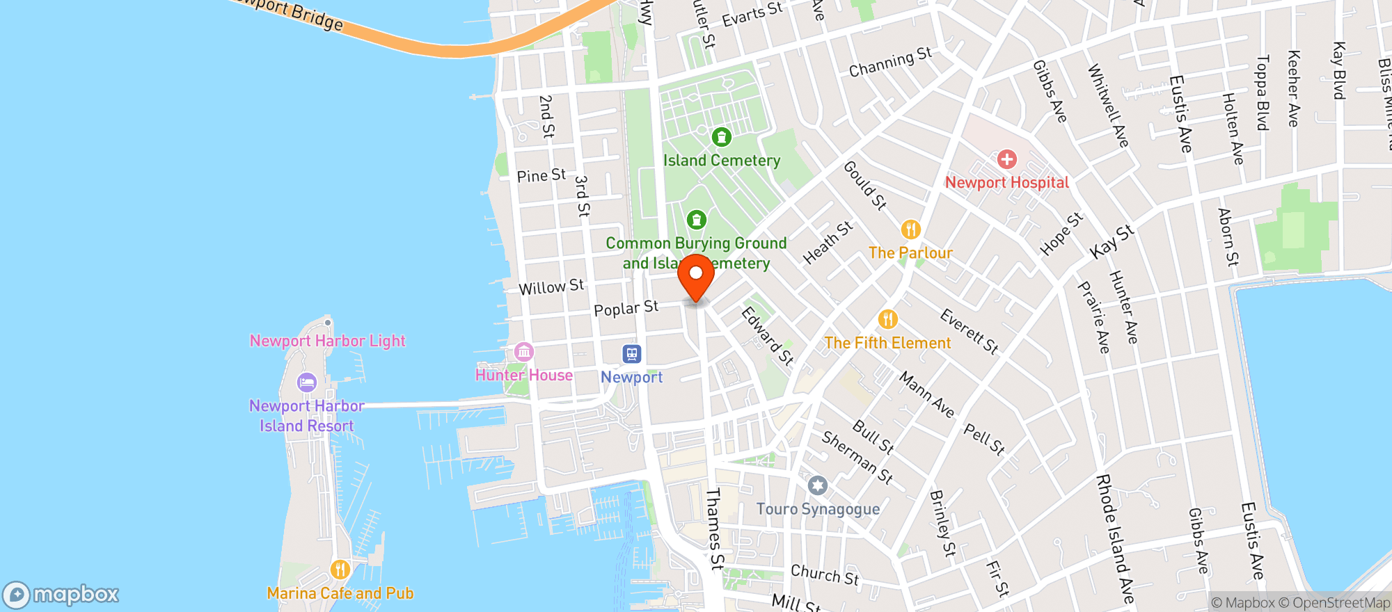 Map showing Point Wine & Spirits